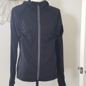 Athleta Black Half Mile Hoodie Jacket